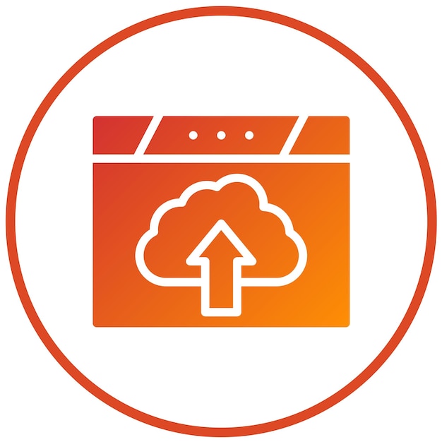 vector design webpage upload icon style