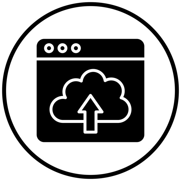 vector design webpage upload icon style