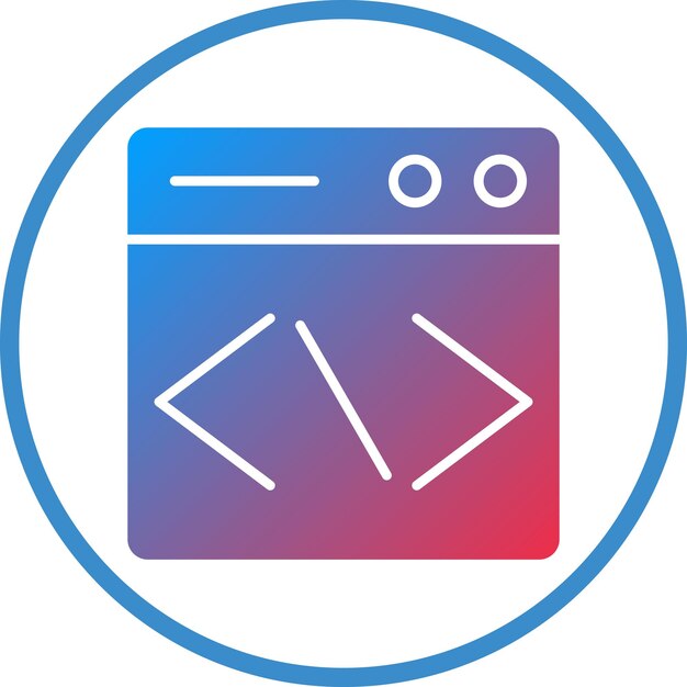 vector design website coding icon style