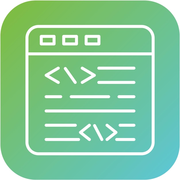 vector design website coding icon style