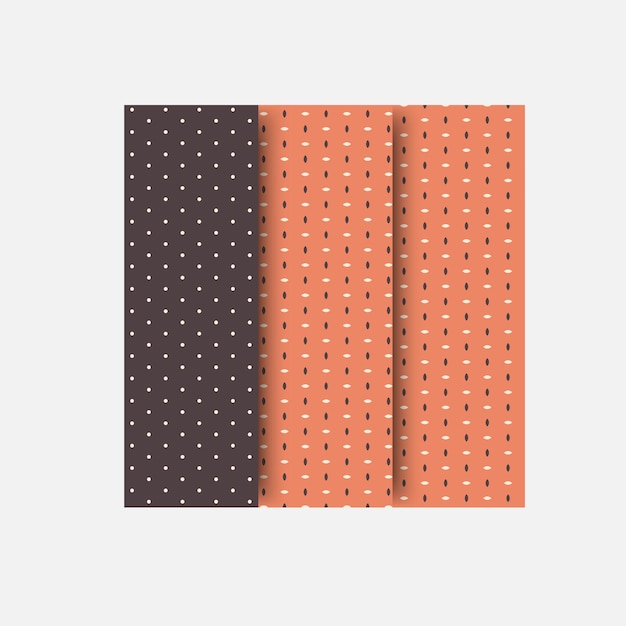 Vector geometric seamless patterns Trending set of abstract elegant colorful backgrounds with minim
