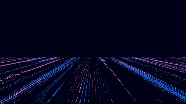 Vector glitch texture background Abstract halftone with noise effect and dots Screen texture with matrix or binary code