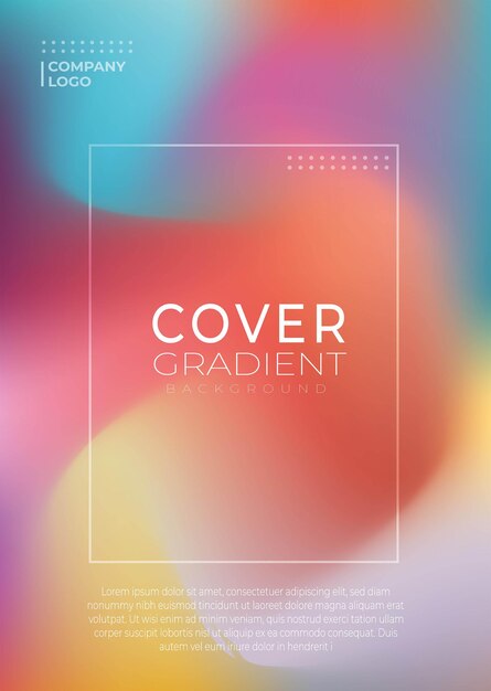 vector gradient covers dynamic background templates with modern abstract design