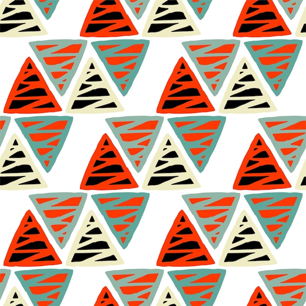 vector handdrawn tribal geometric pattern