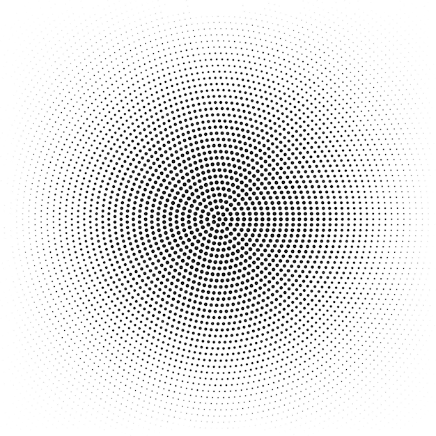 vector illustration abstract halftone pattern texture gradient from the circles black white