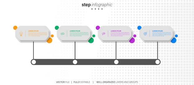 Vector infographic element templates collection