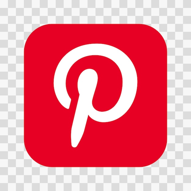 Vector Logo Pinterest Icon Logotype vector Social Media Icon