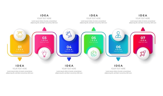 Vector modern elegant clean circular editable infographic design template