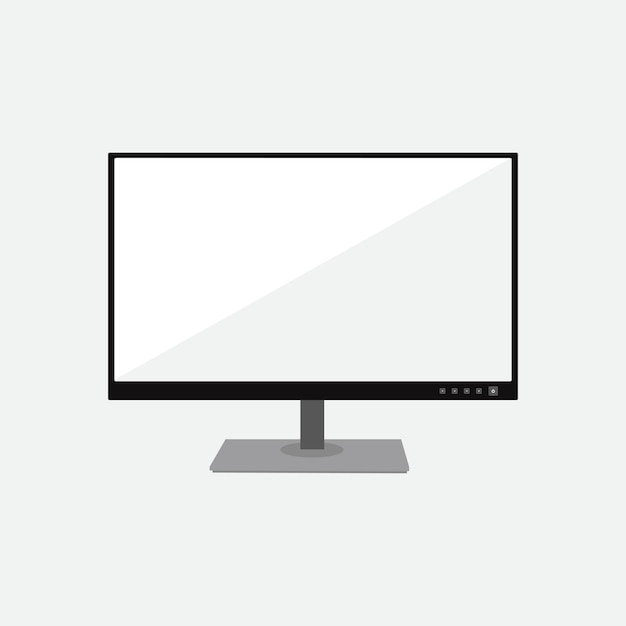 vector of computer monitor icon and display