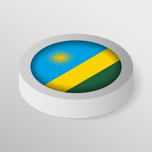 Vector Patriotic shield with flag of Rwanda An element of impact for the use you want to make of it