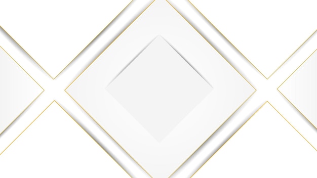 Vector premium white background with gold line and for wallpaper or power point