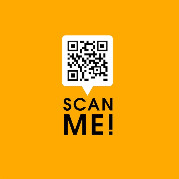 vector qr code template scan me qr code