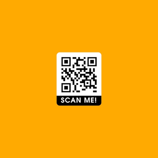 vector qr code template scan me qr code