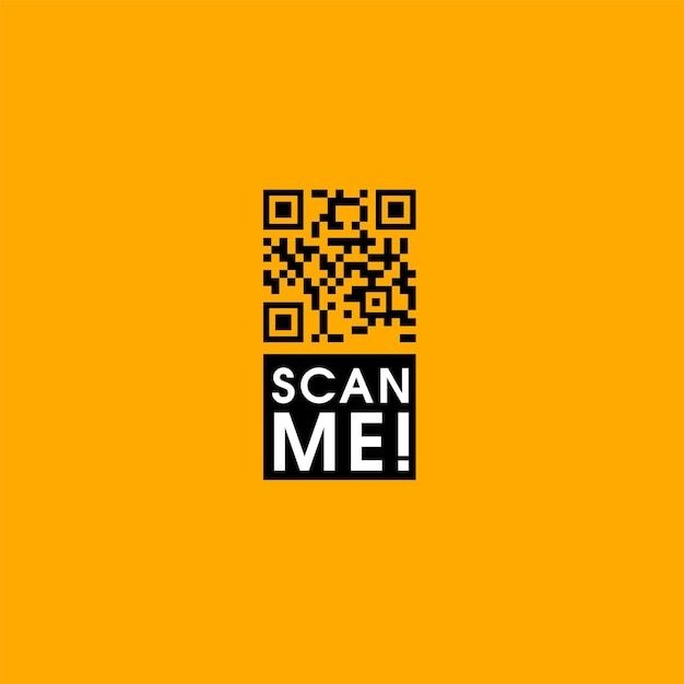 vector qr code template scan me qr code