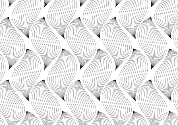 Vector seamless pattern abstract floral background