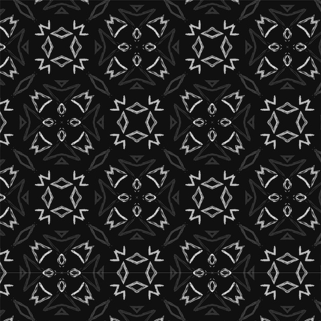 Vector seamless pattern Modern monochrome texture Repeating abstract background