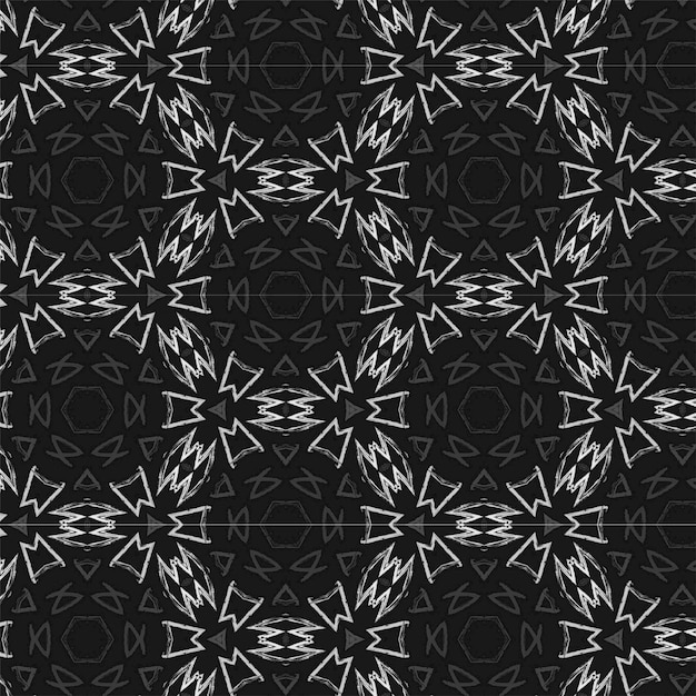 Vector seamless pattern Modern monochrome texture Repeating abstract background