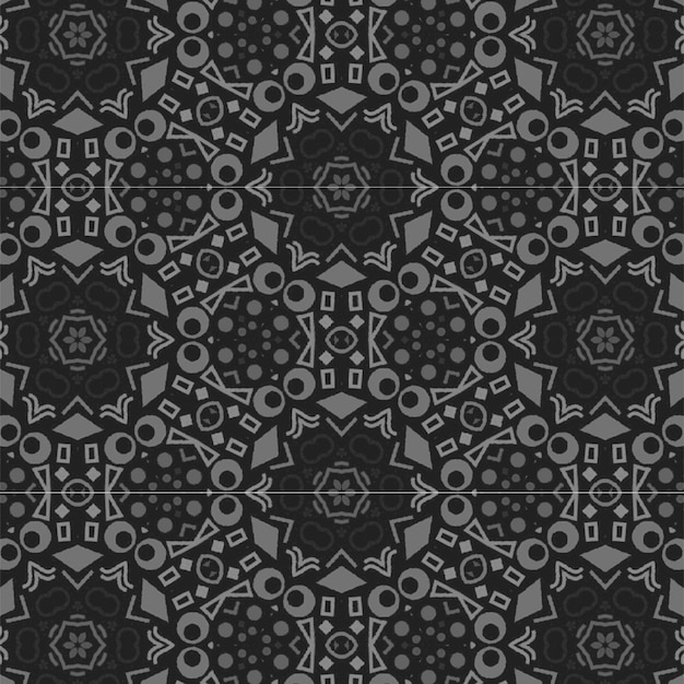 Vector seamless pattern Modern monochrome texture Repeating abstract background