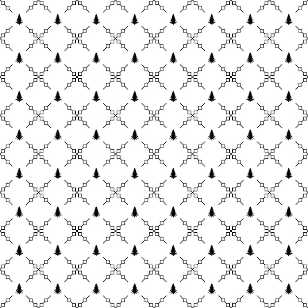 Vector seamless Tree pattern EPS. Modern stylish texture Black  Tree Pattern