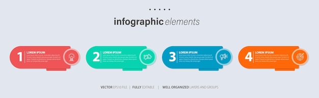 Vector set of business infograph vectors
