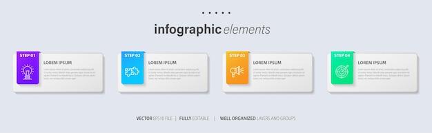 Vector set of business infograph vectors