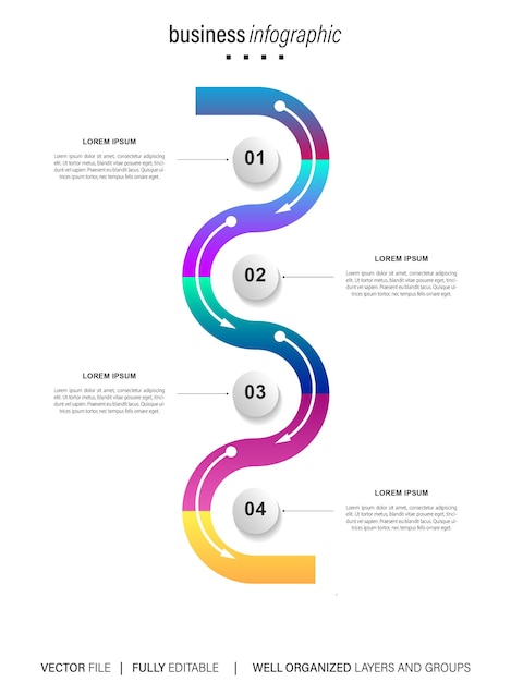Vector set of business infograph vectors