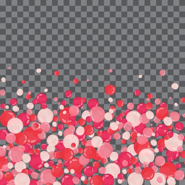 Vector shape confetti splash Valentines Day background congratulation card