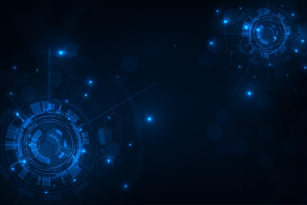 vector technology abstract futuristic hexagonal modern with hexagon pattern blue light background
