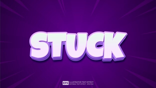 vector vector 3d text stuck editable text effect font