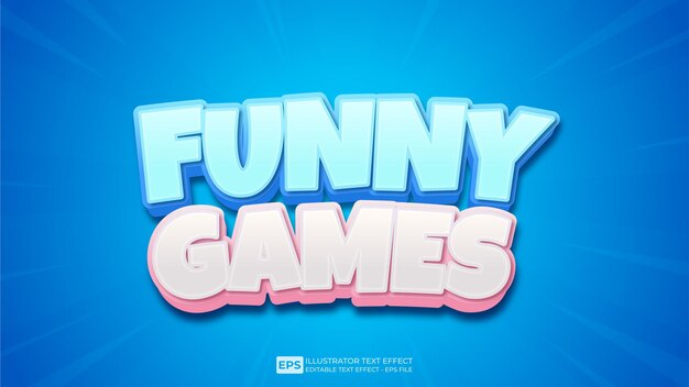 vector vector vector 3d text editable text effect funny games
