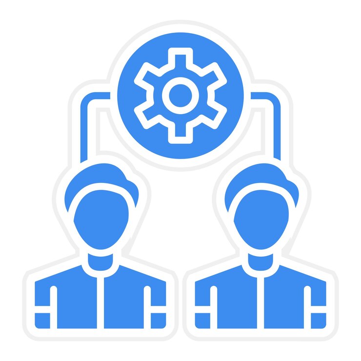 Vektor Design Teamarbeid Ikonstil