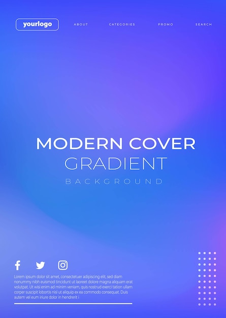Vektor Gradient Covers Dynamiske bakgrunnsmaler med moderne abstrakt design