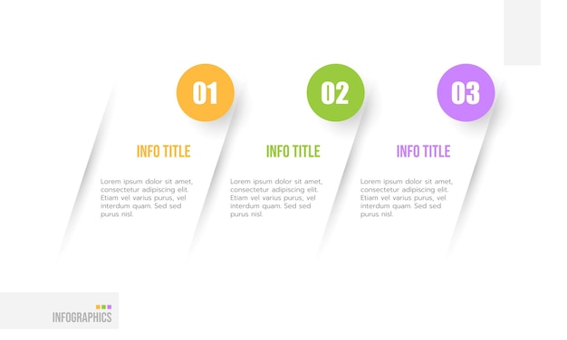 Vektor Infographic etikett design template med ikoner og 3 alternativer eller trinn