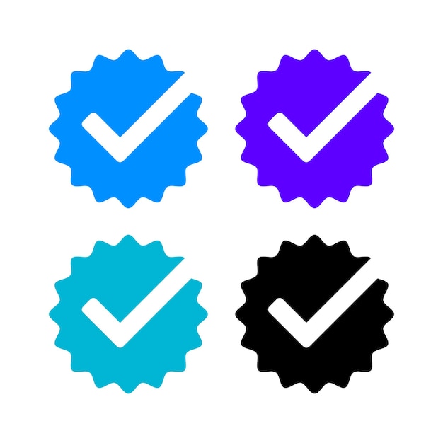 Verified Check Mark Multiple Colours
