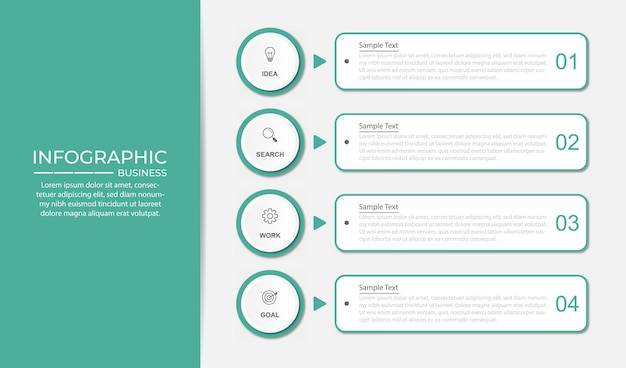 vertical infographic timeline 4 steps template milestone roadmap timeline business presentation