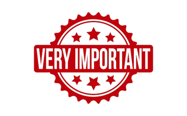 very important rubber stamp red very important rubber grunge stamp seal vector illustration vector