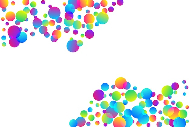 vibrant party confetti decoration vector illustration rainbow r
