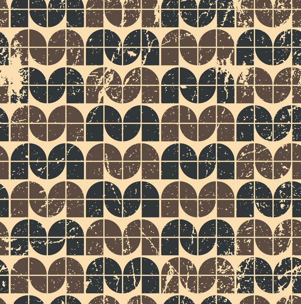 Vintage seamless tiles with grunge texture