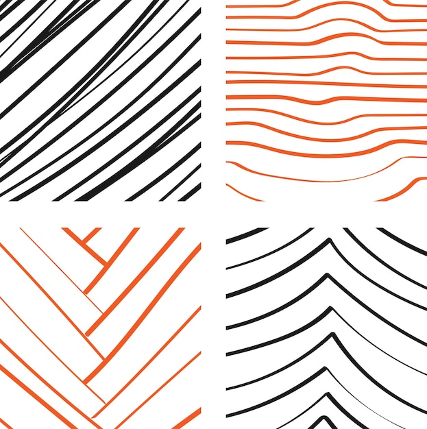 vintage wallpaper with colorful lines and abstract geometric wave designs
