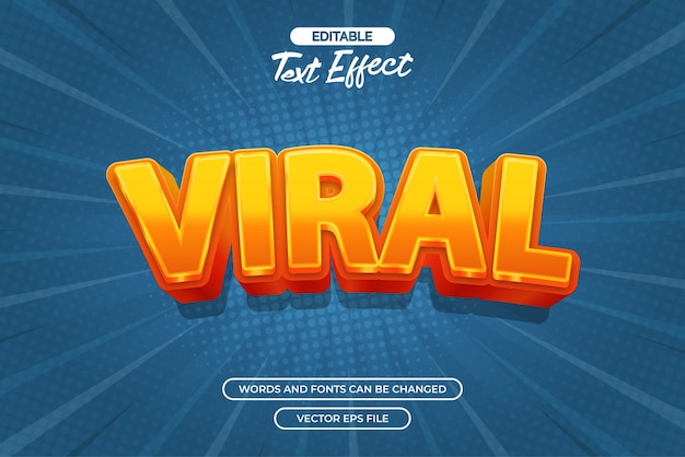 Viral editable text effect