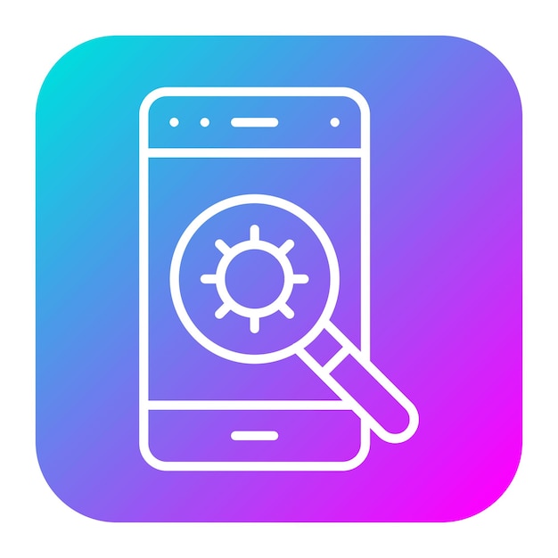 virus scan vector icon can be used for web hosting iconset