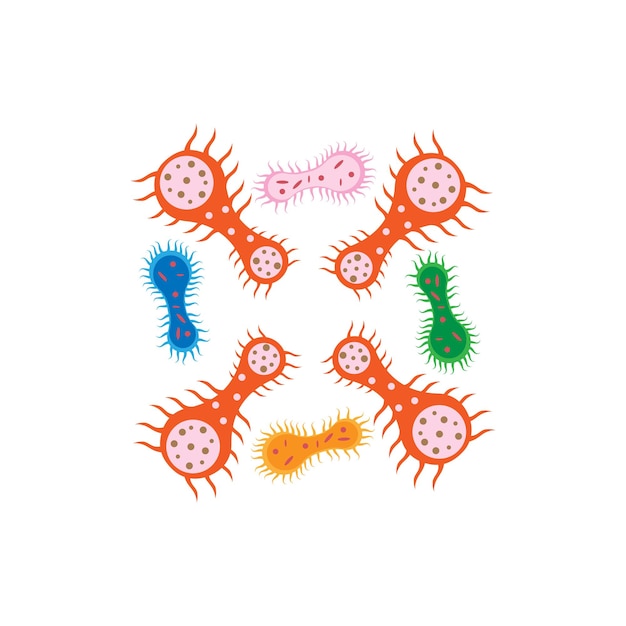 Virus vector illustration icon template design