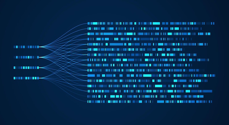 Vektor visualisering av store data