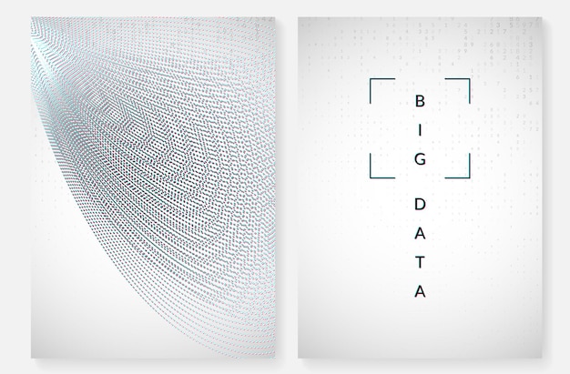 Visualization background. Technology for big data, artificial intelligence, deep learning and quantum computing. Design template for interface concept. Modern visualization backdrop.