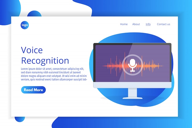 Voice messages, Voice recognition isometric concept. Can use for web banner, landing page template, infographics.