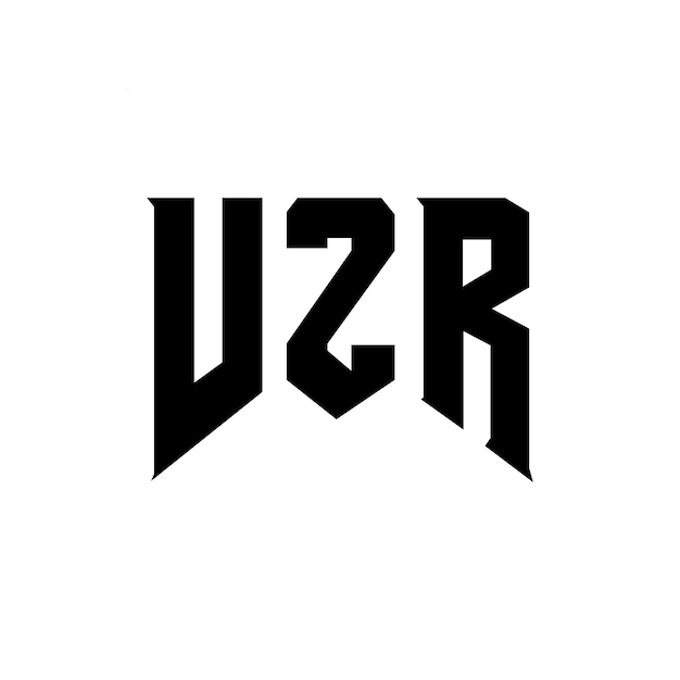 VZR letter logo design for technology company VZR logo design black and white color combination VZR logo VZR vector VZR design VZR icon VZR alphabet VZR typography logo design