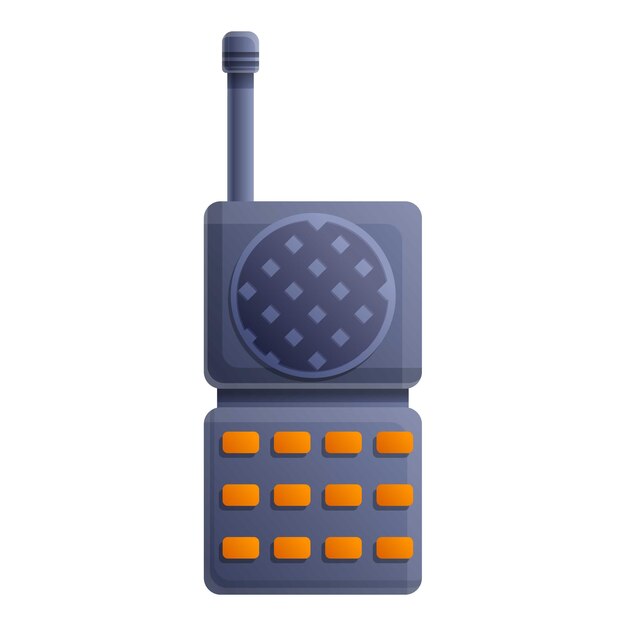 walkie talkie icon cartoon of walkie talkie vector icon for web design isolated on white background