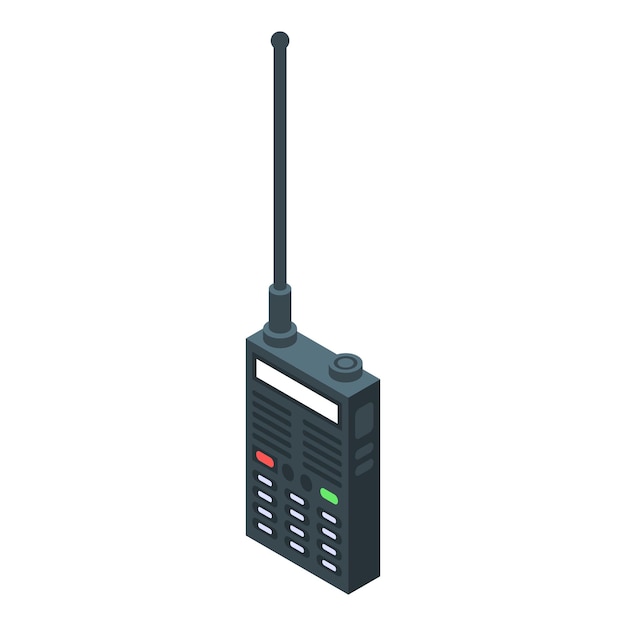 walkie talkie icon isometric of walkie talkie vector icon for web design isolated on white background