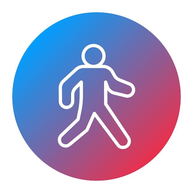 walking icon vector image can be used for physical wellbeing