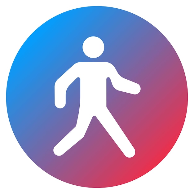 walking icon vector image can be used for physical wellbeing